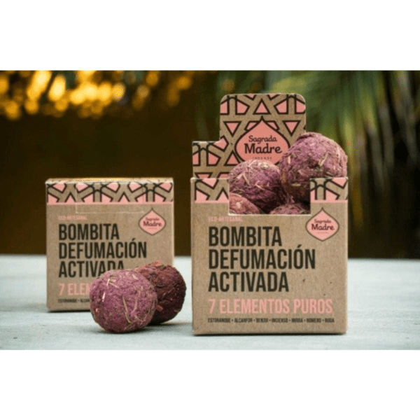 Bombita Defumación Activada - 7 Elementos Puros x 8