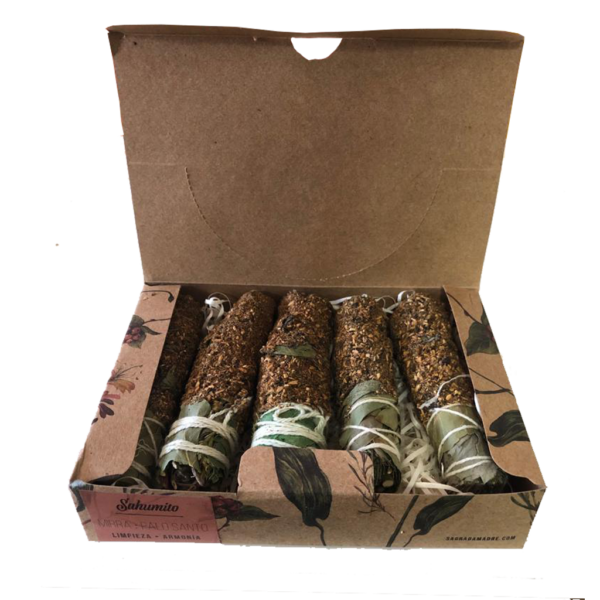 Sahumito Mirra - Palo Santo (X5)