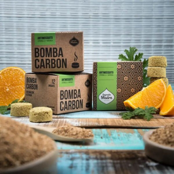 Bomba Carbón - Antimosquito Citronella Naranja x 12