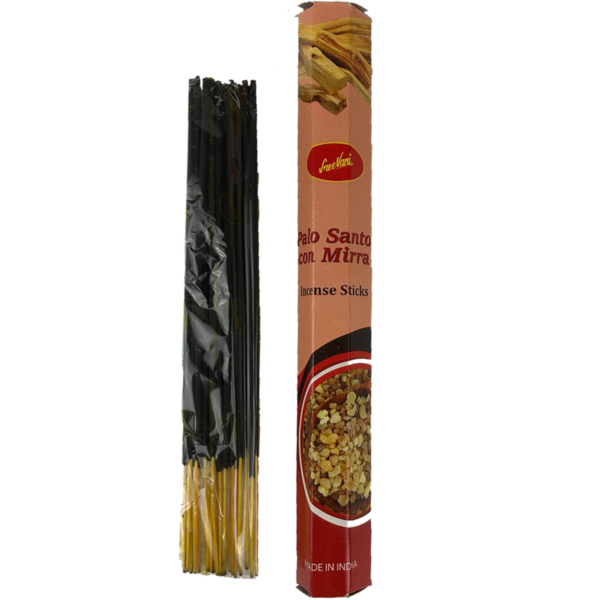 Sree Vani Sahumerio Hexagonal - Palo Santo con Mirra