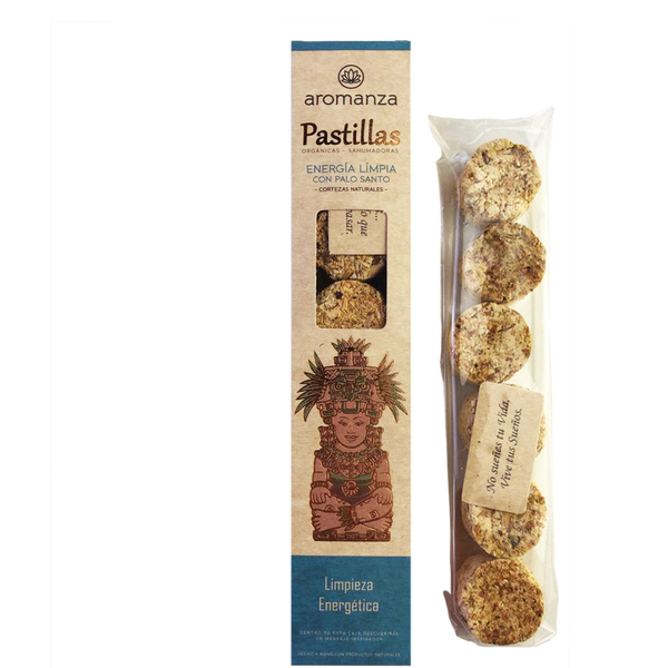 Pastillas Orgánicas Sahumadoras - Energía Limpia con Palo Santo (101MB)