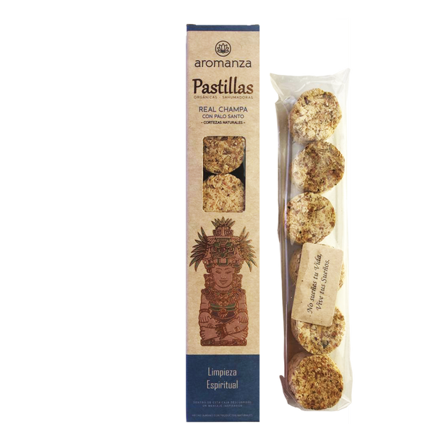 Pastillas Orgánicas Sahumadoras - Real Champa con Palo Santo (101MB)