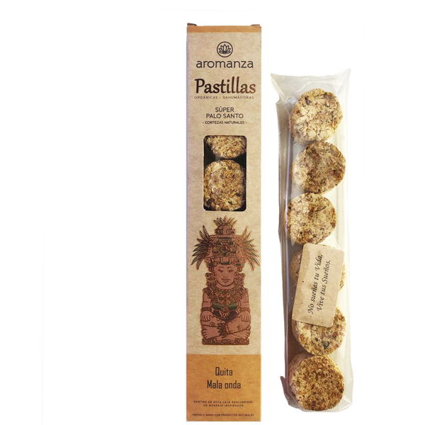 Pastillas Orgánicas Sahumadoras - Súper Palo Santo (101MB)