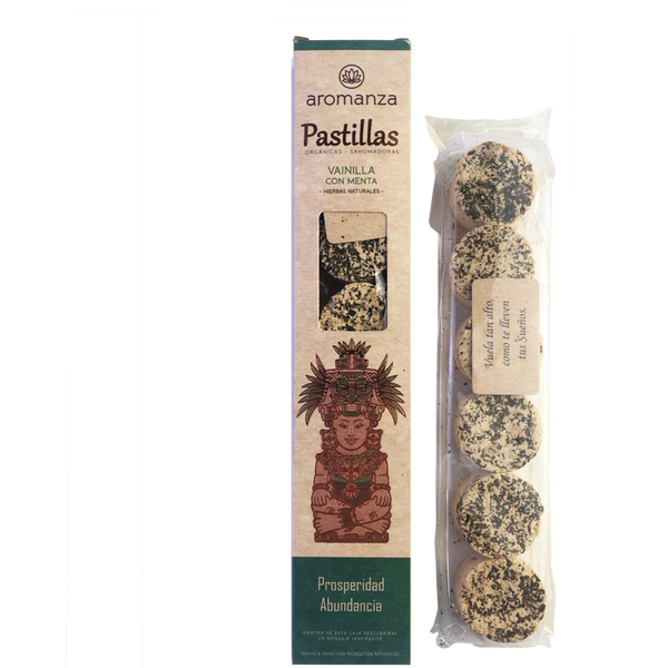 Pastillas Orgánicas Sahumadoras - Vainilla con Menta (101MB)