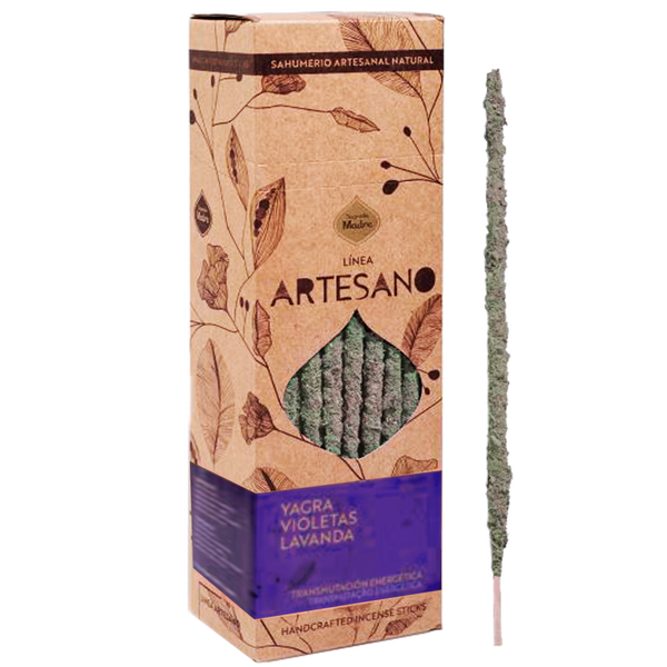 Sahumerio Artesano Natural - Yagra Violetas Lavanda