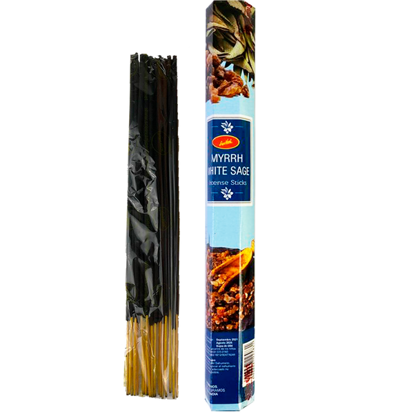 Sree Vani Sahumerio Hexagonal - Myrrh White Sage