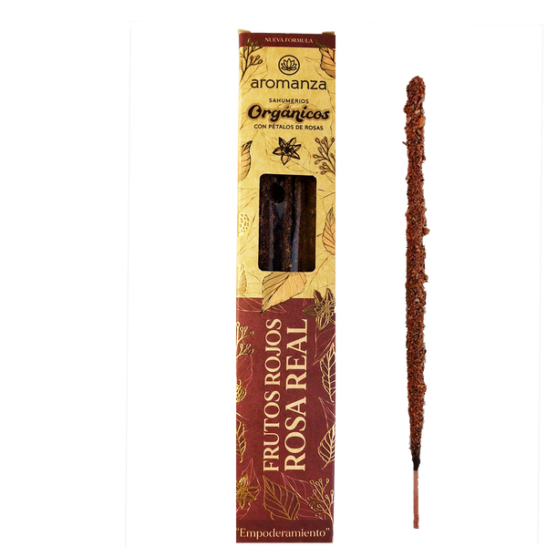 Sahumerios Orgánicos - Frutos Rojos Rosa Real (100UB)