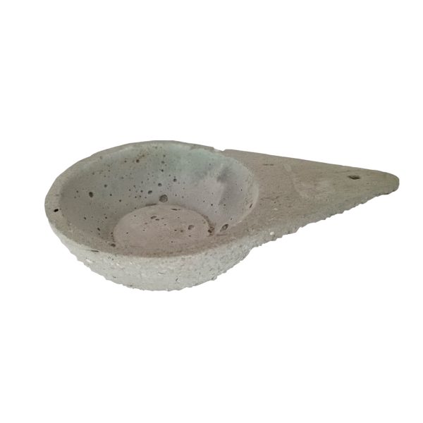 Sahumador Triangulo Cemento Chico (14x8 cm)